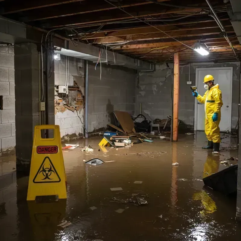 Flooded Basement Electrical Hazard in Haverhill, MA Property